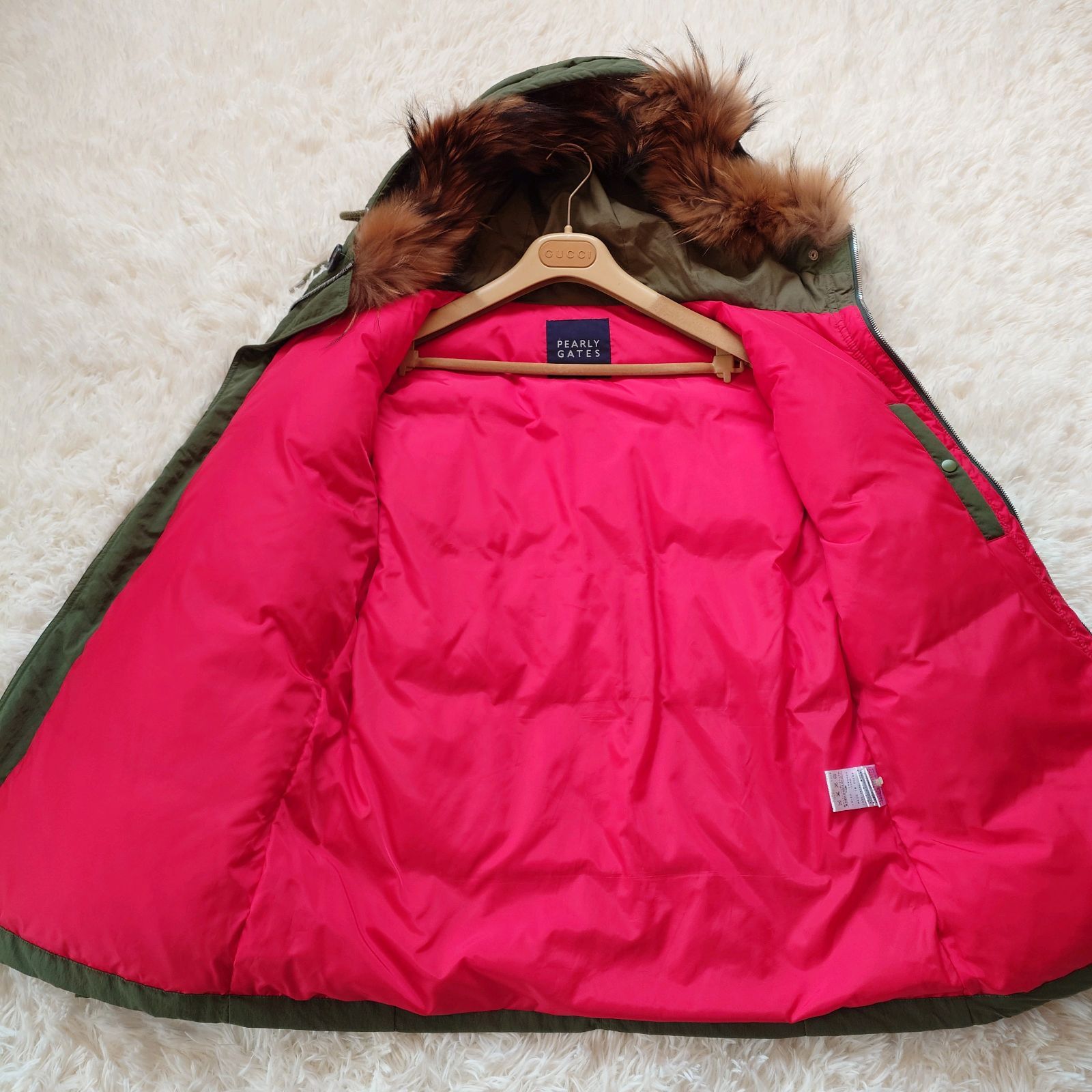 パーリーゲイツ PEARLY GATES ダウンジャケット ラクーンファー