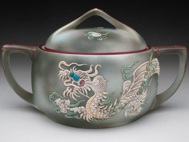 ノリタケ ドラゴン盛り上げ シュガー＆ミルクポット