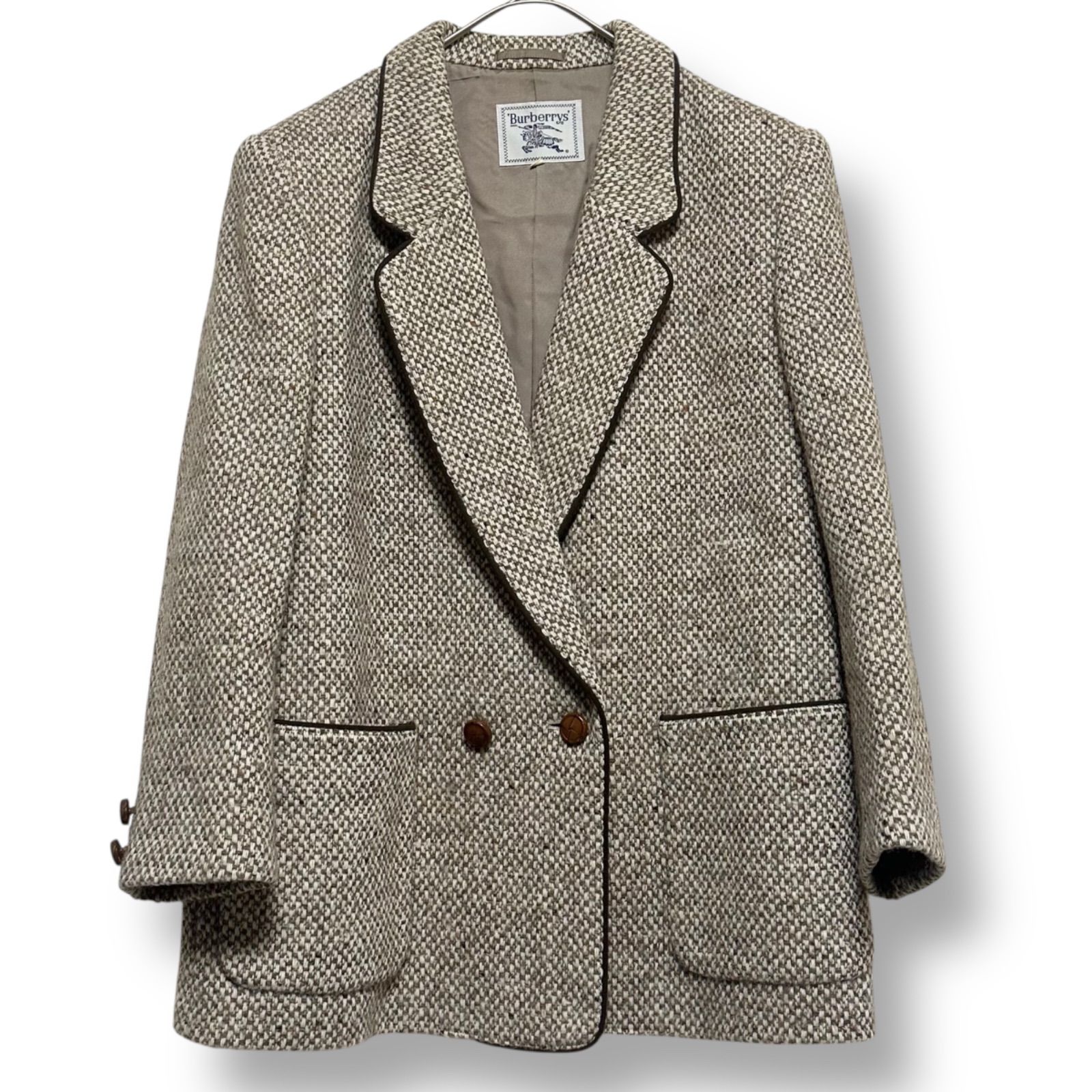 バーバリーツイード テーラードジャケット L BURBERRY - バーバリー 