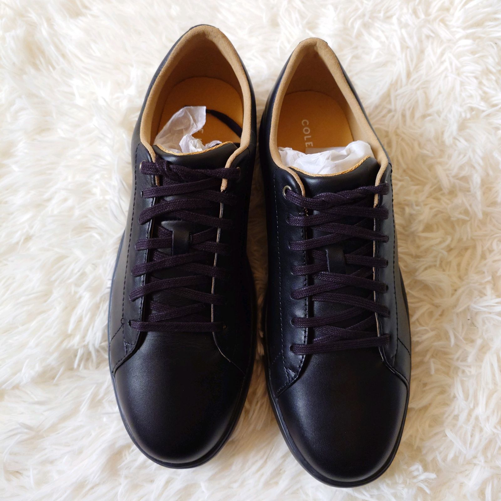 未使用級 コールハーン COLE HAAN レザー スニーカー GRAND CROSSCOURT 