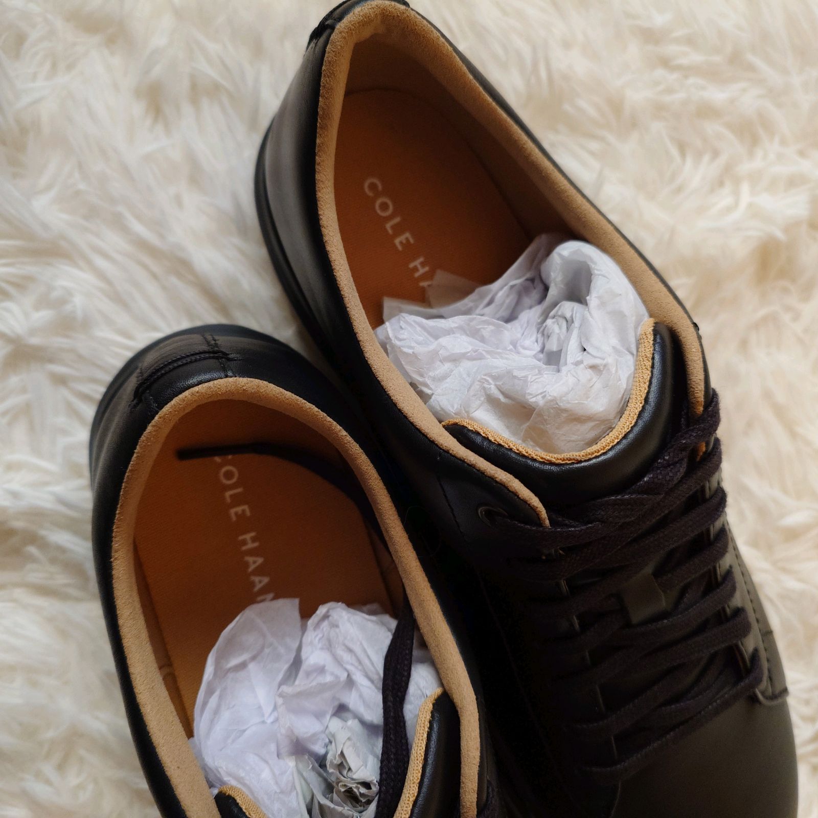 未使用級 コールハーン COLE HAAN レザー スニーカー GRAND CROSSCOURT 