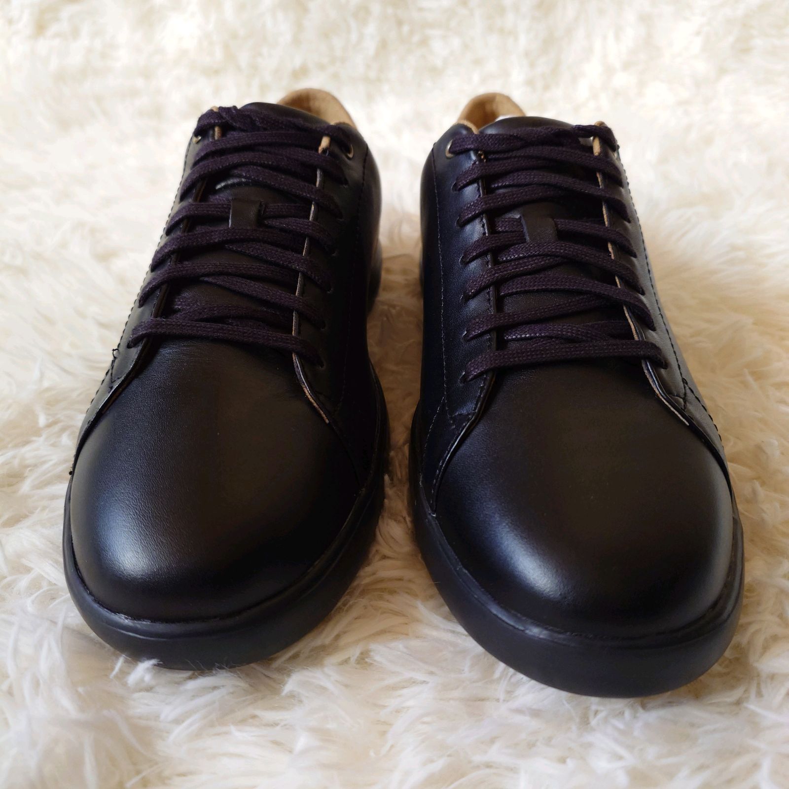 未使用級 コールハーン COLE HAAN レザー スニーカー GRAND CROSSCOURT 