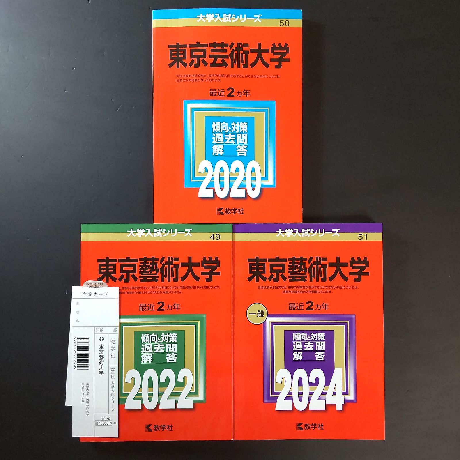 276】【3冊】東京芸術大学 書込みなし 東京藝術大学 2020 2022 2024
