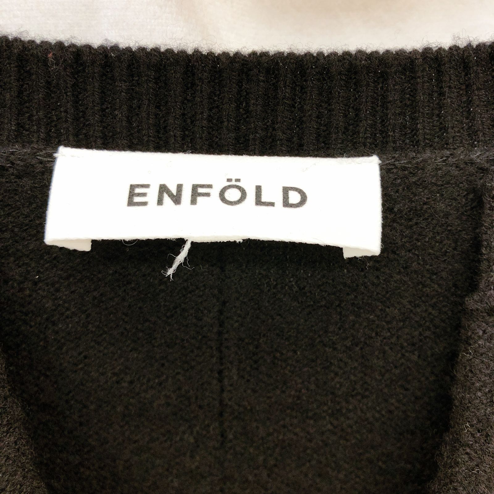 ENFOLD エンフォルド Vネックニット プルオーバー トップス 38