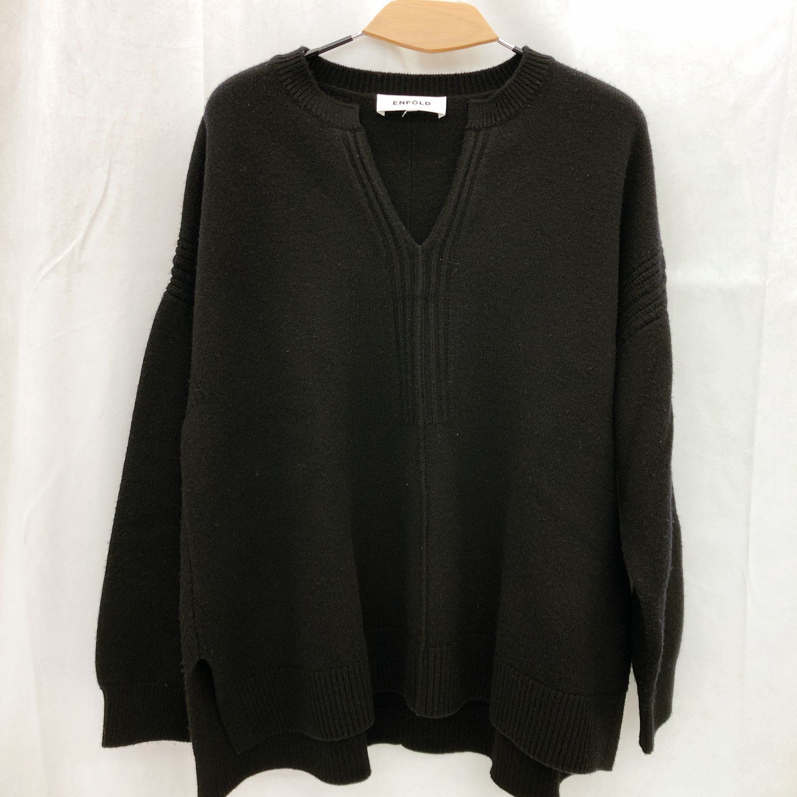 ENFOLD エンフォルド Vネックニット プルオーバー トップス 38