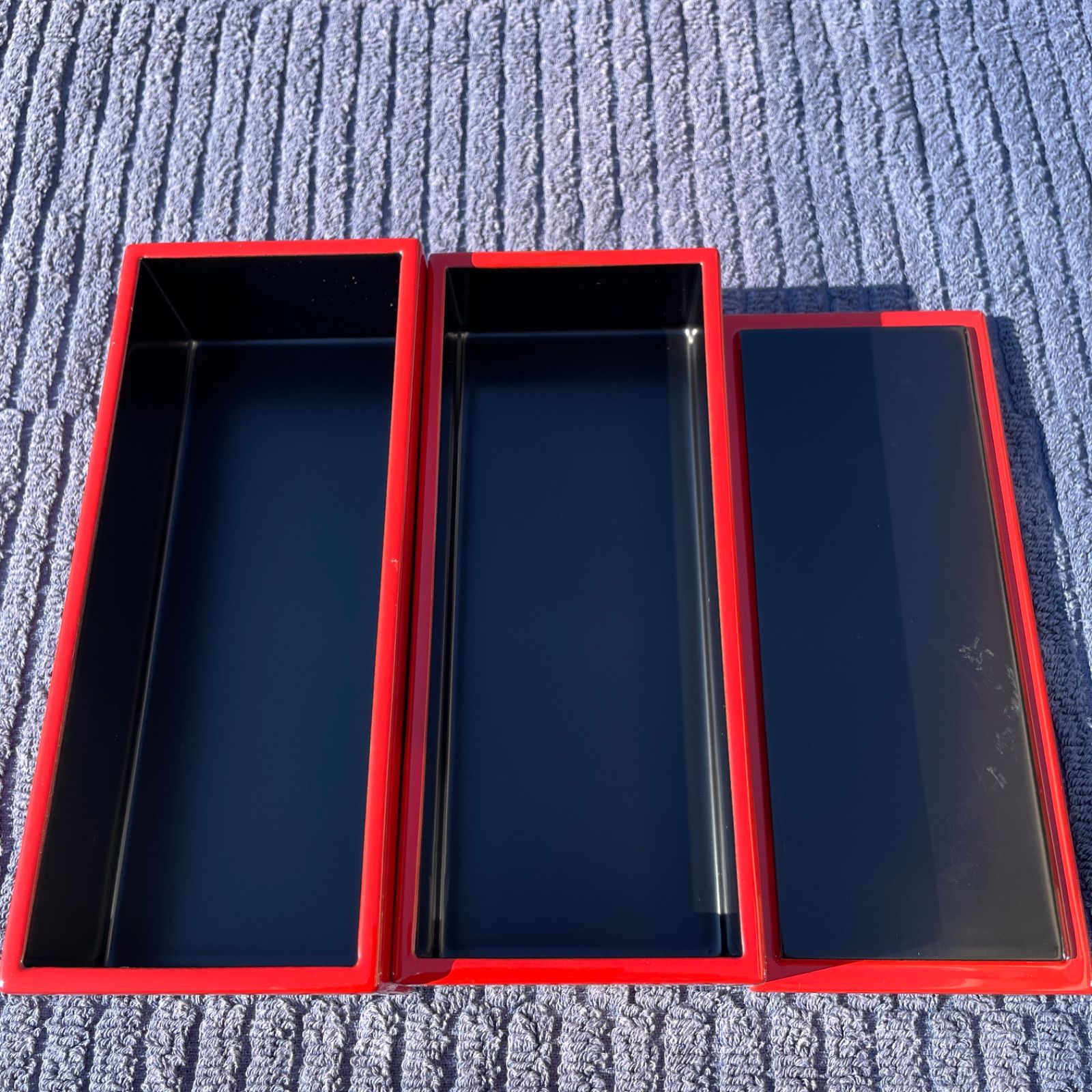 重箱 3段 輪島塗 7.5×18×9.5 - メルカリ