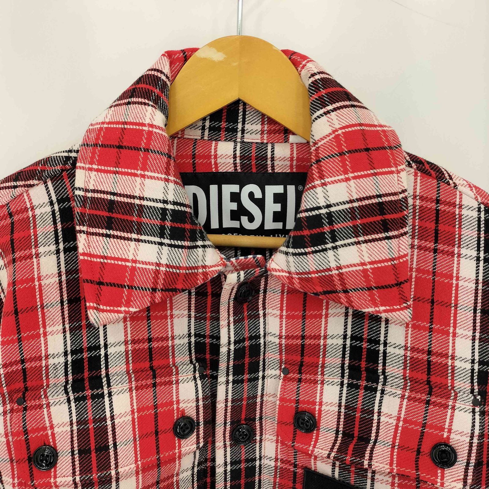 ディーゼル DIESEL リバーシブルデザイン マドラスチェック ストライプ