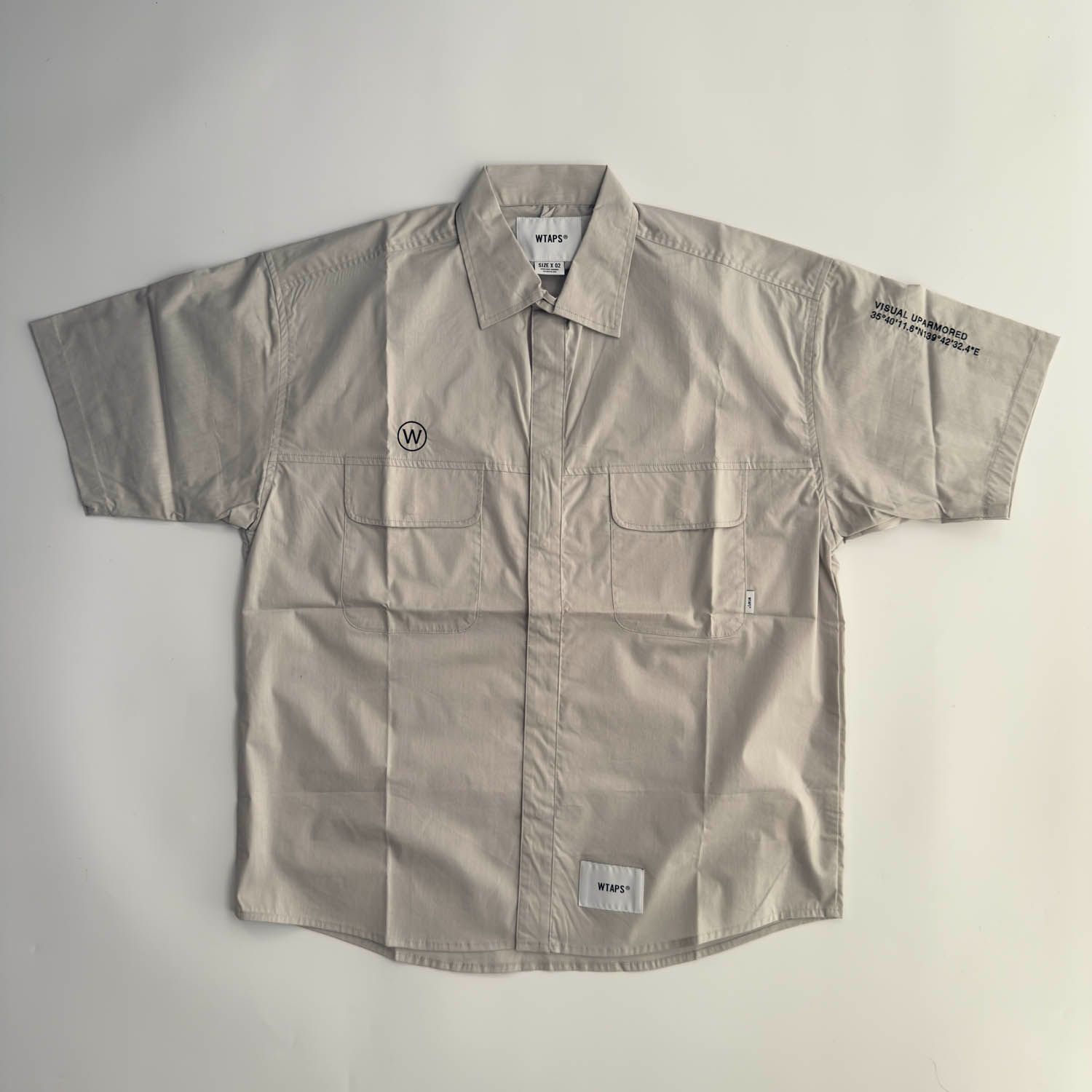 WTAPS (ダブルタップス) ブロードクロス クールマックス 半袖 シャツ