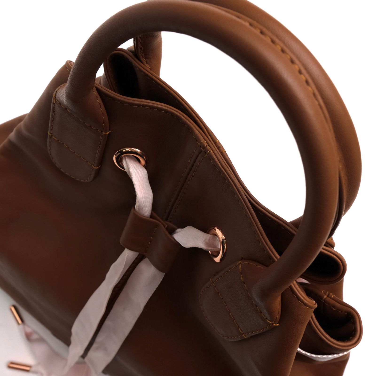 Repetto Tote Arabesque Leather Brown Women's Bag Ballet-Inspired