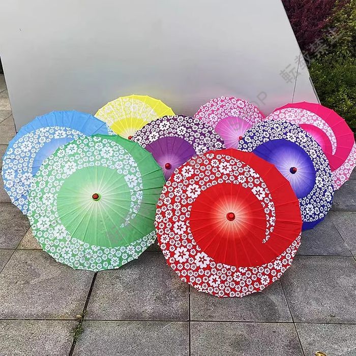 新品未使用 傘 古風紙傘 子供和傘 踊り傘 日傘 唐傘 和装 風 料理店 飾り傘 長傘 　文化祭　学園祭　小物 装飾用 小道具　演奏会 CZW1207P236