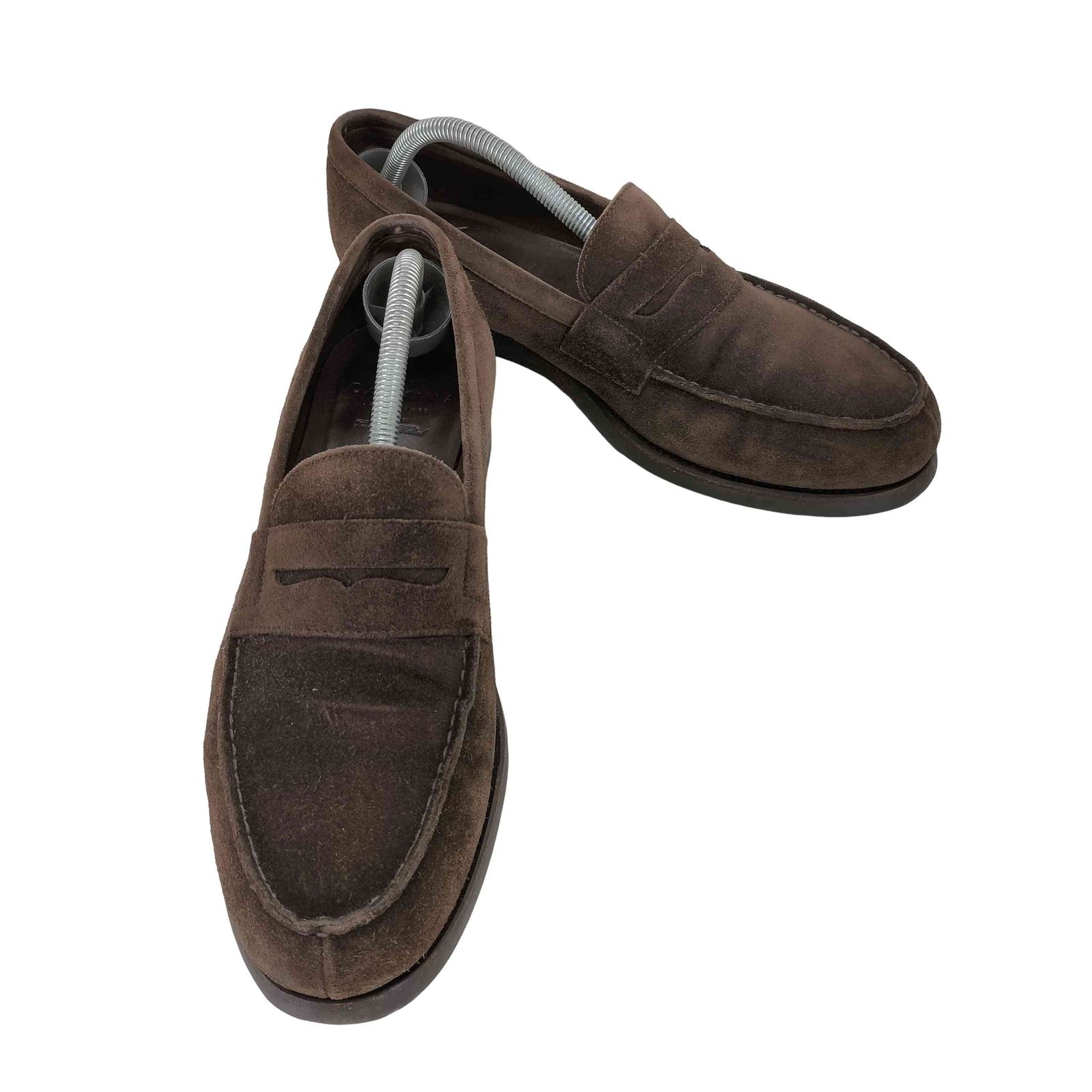 CARMINA(カルミナ) 80578 スエードローファー メンズ  8 1/2【中古】【ブランド古着バズストア】 カルミナ CARMINA 80578 スエードコインローファー メンズ 8 1/2