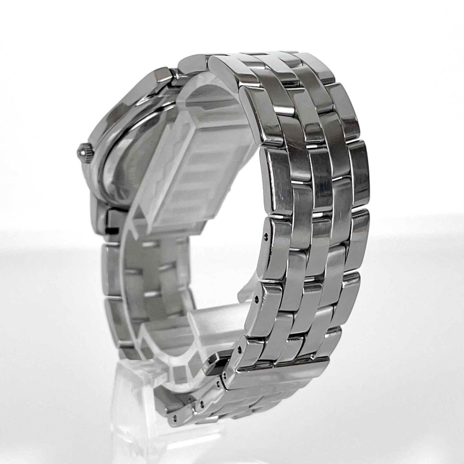 グッチ 5500M メンズ 腕時計 磨き済み 美品】GUCCI 電池新品 ブラック