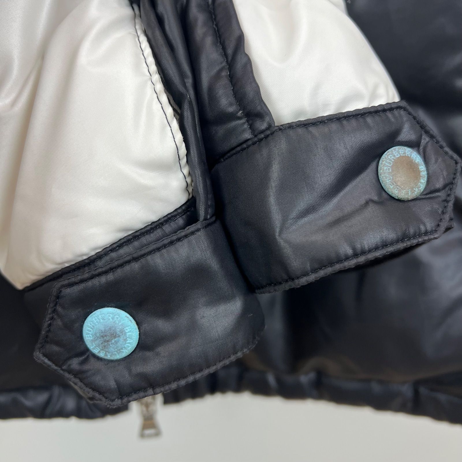 BURBERRY BLACK LABEL 00s y2k archive 2tone down hoodie jacket 最高