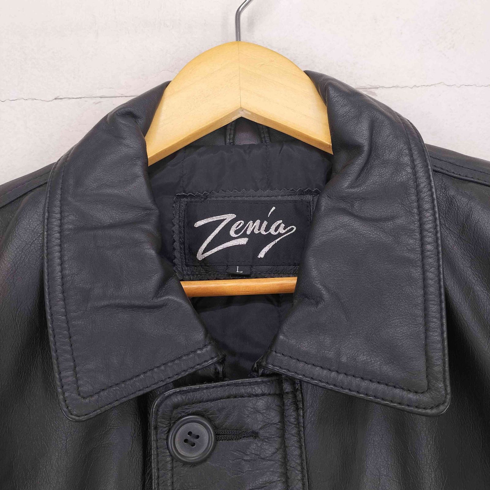 ユーズドフルギ USED古着 カウレザーカーコート メンズ import：L