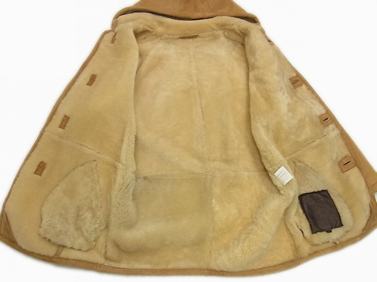 90s◇UNKNOWN オリジナルムートン ダッフルコート 羊毛皮 MOUTON