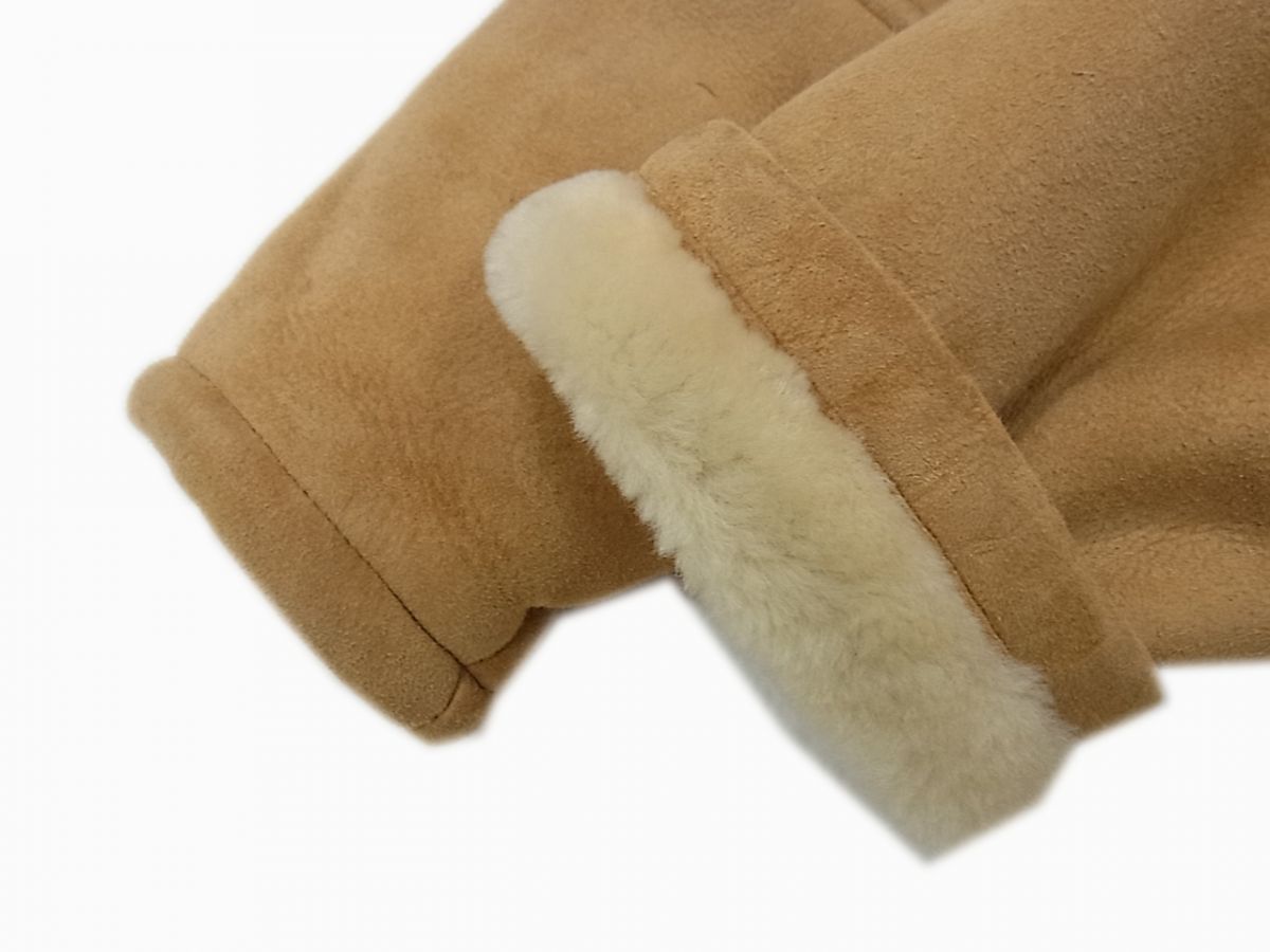 90s◇UNKNOWN オリジナルムートン ダッフルコート 羊毛皮 MOUTON
