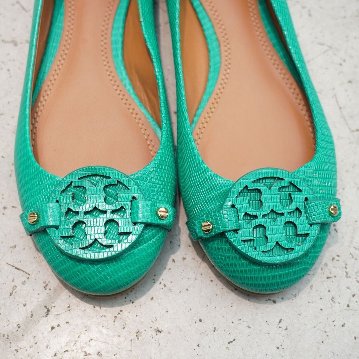 極美品 TORY BURCH トリー バーチ ミニミラー フラット シューズ