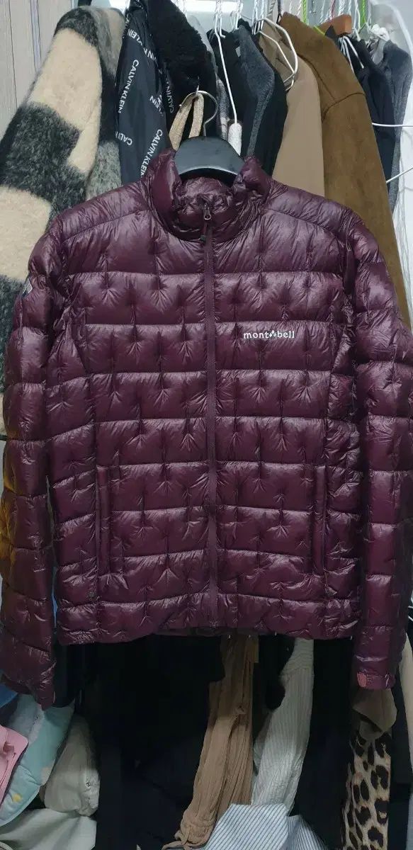 モンベル プラズマ ex 1000 軽量ダウン 95 ワイン