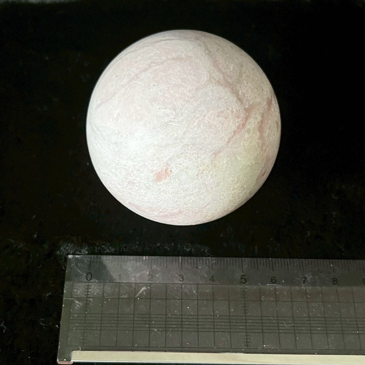 329g ピンクオパール スフィア】 原石 浄化 天然石 丸玉