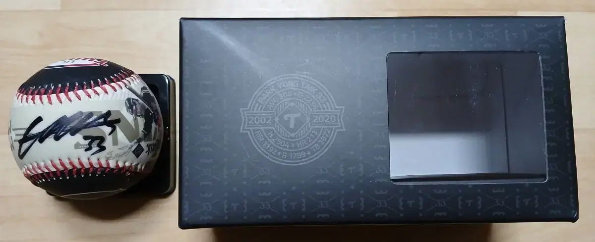 パク ヨンテク 通算記録 記念球 フォトボール サイン入り サインボール