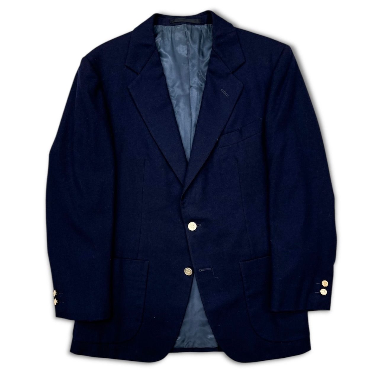 80s Burberrysblazer jacket ストア バーバリー 紺ブレ シングル