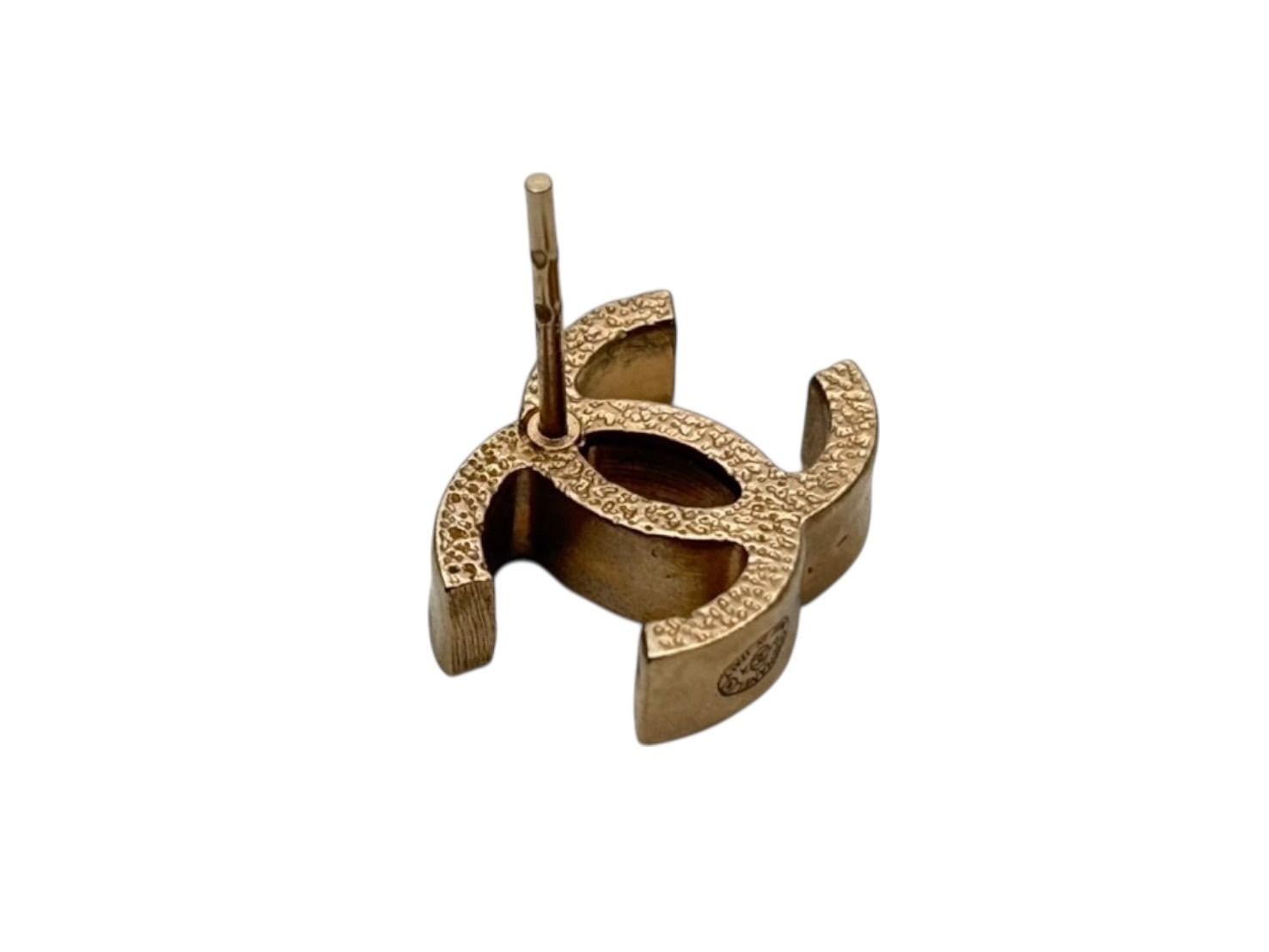 極美品 CHANEL シャネル ココマーク ピアス 両耳 アクセサリー 07A刻印
