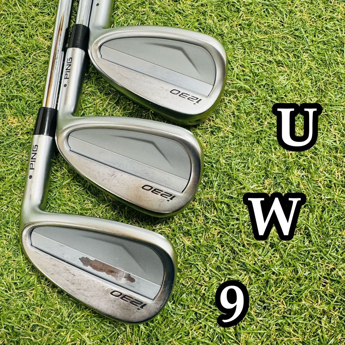 良品】ピン i230 黒ドット メンズアイアンセット 7本 スチール S