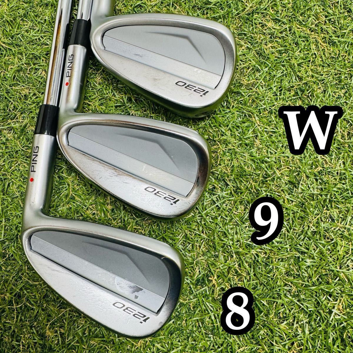 良品】ピン i230 赤ドット メンズアイアンセット 6本 スチール S