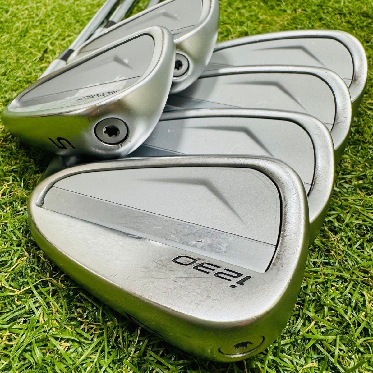 良品】ピン i230 黒ドット メンズアイアンセット 6本 スチール S