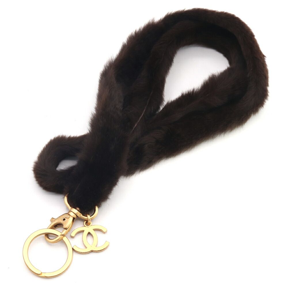 シャネル ネックストラップ ダークブラウン ウィ―ゼル - メルカリ