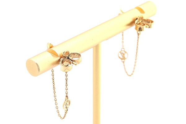 ルイヴィトン ピアス プティルイ M00390 ゴールド - メルカリ