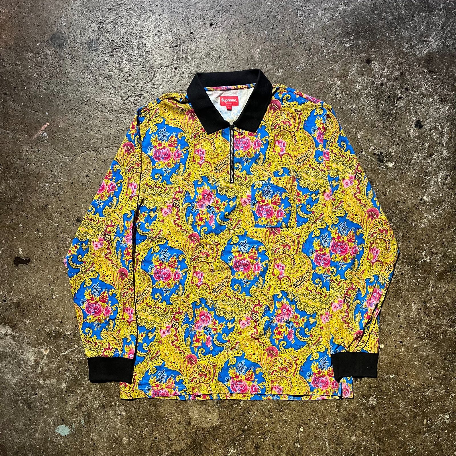 Supreme 17aw Paisley L/S Polo L シュプリーム 2017aw ペイズリー