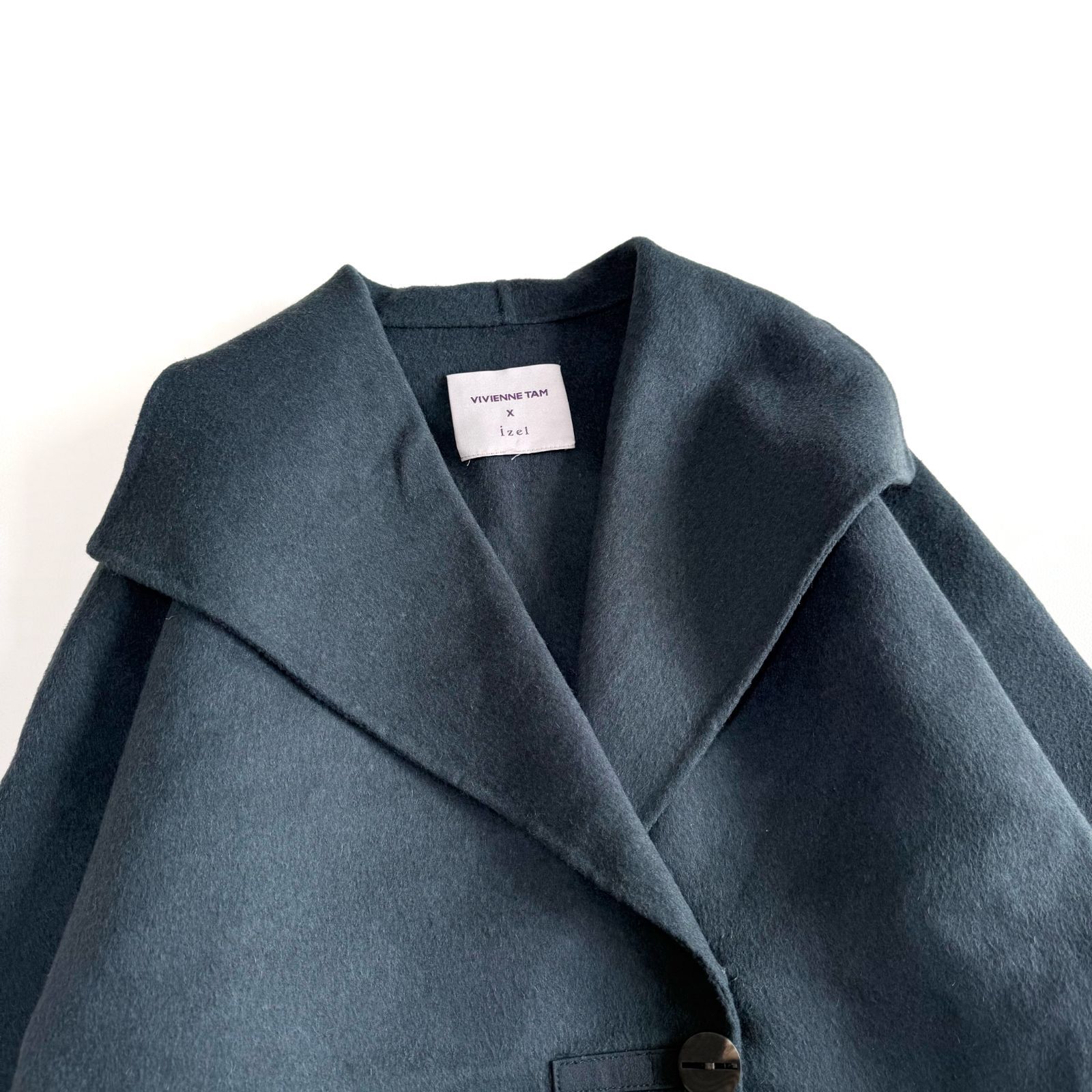 ◇美品◇ VIVIENNE TAM × izel リバーコート ウール シルク カシミヤ混