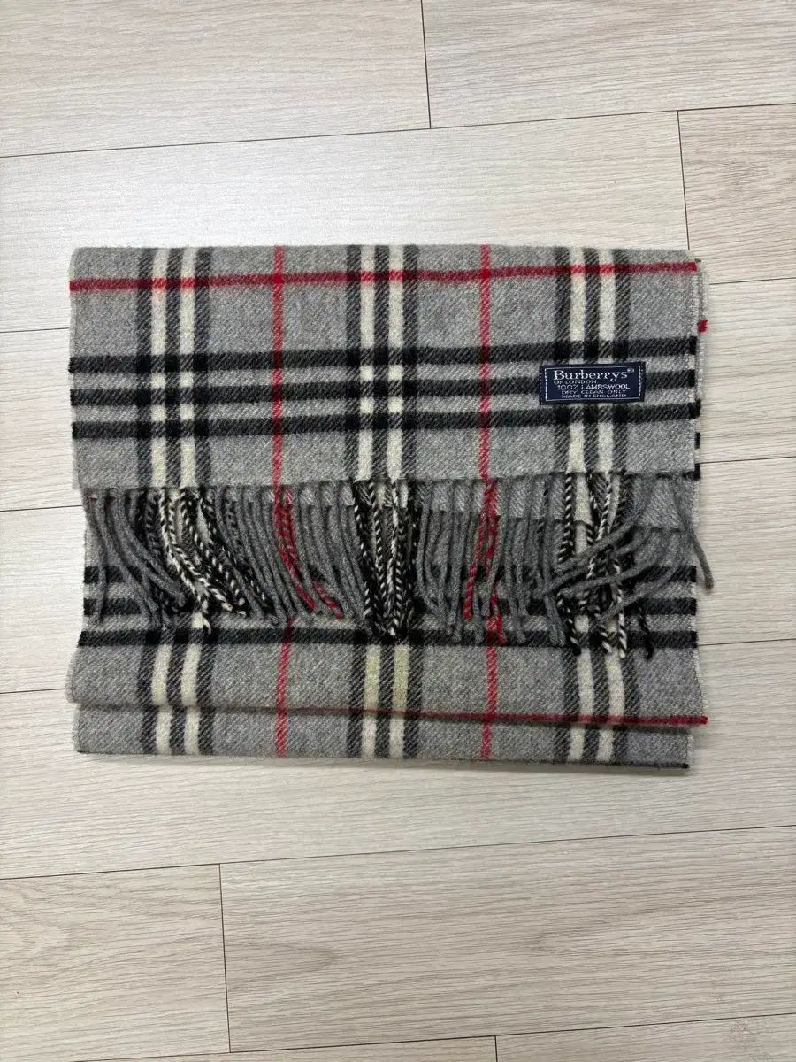 BURBERRY バーバリー マフラー ラムウール グレー