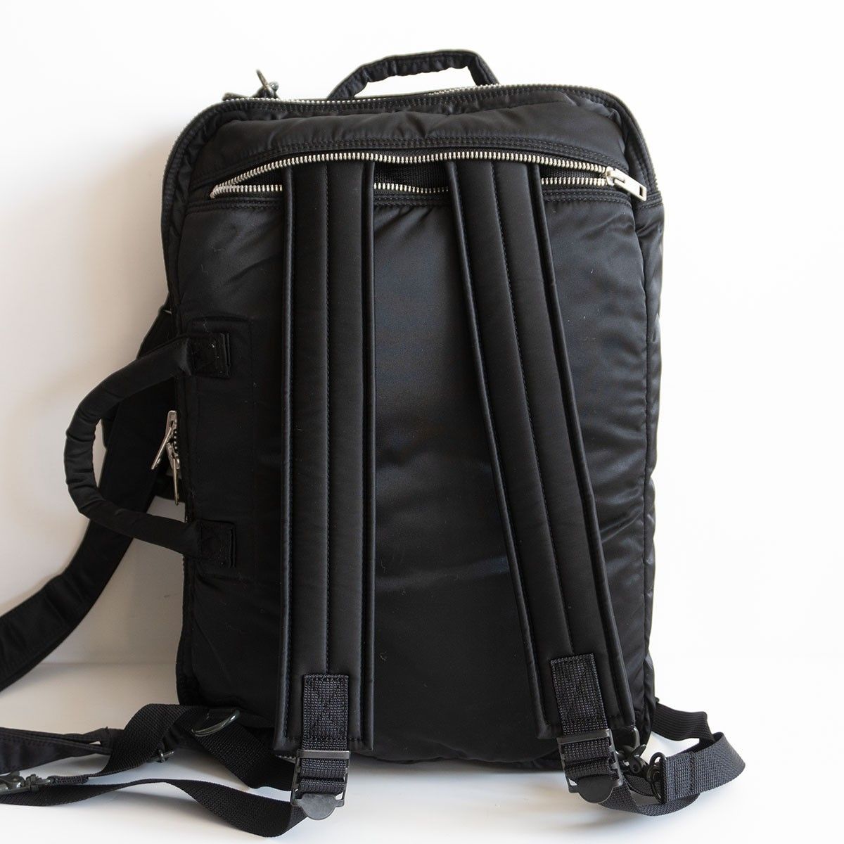 美品PORTER タンカーブラック ビジネスバッグ　2ウェイ　リュック 美品】PORTER 【タンカー 2層式 3WAY ブリーフケース】ポーター