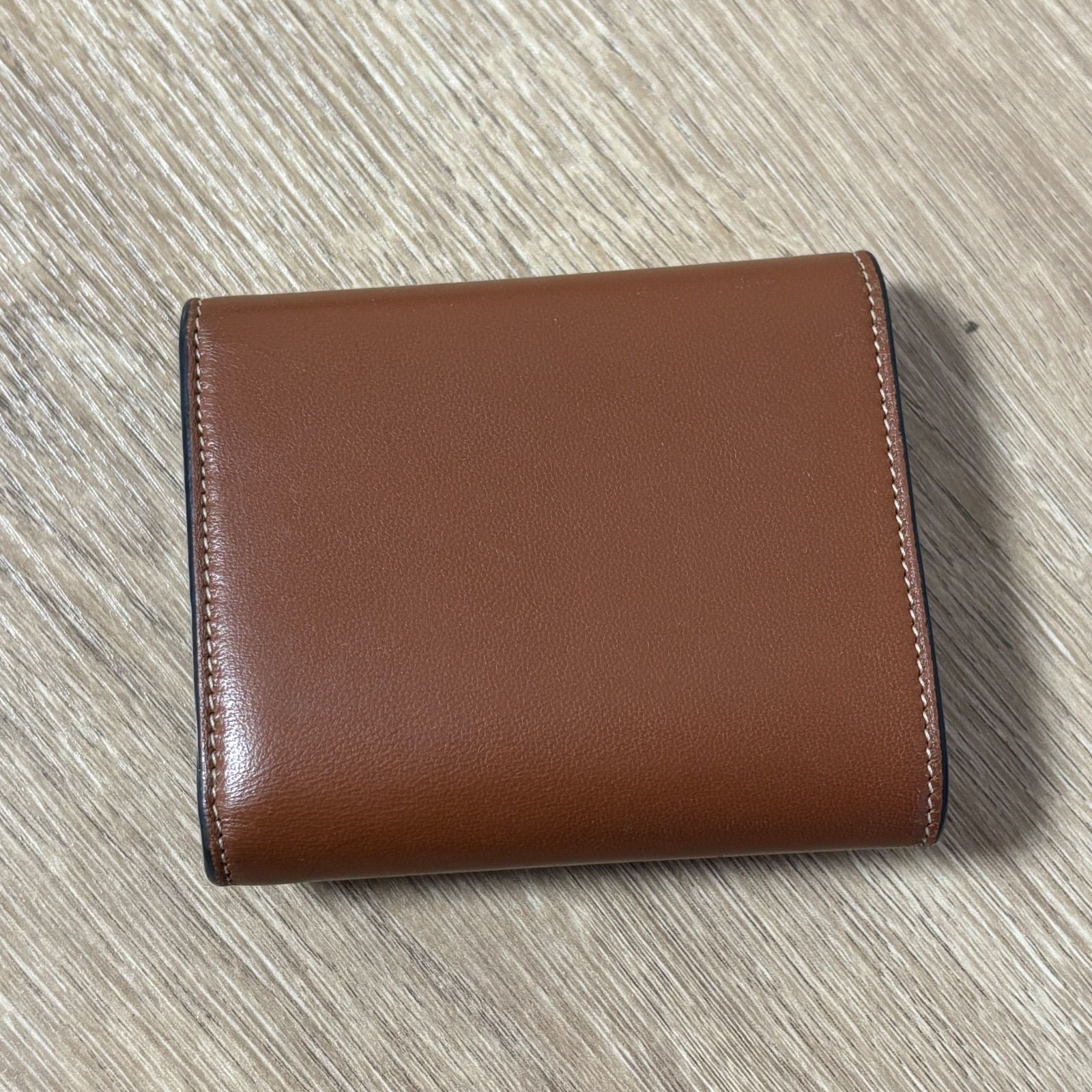 CELINE セリーヌ トリオンフ レザー スモールフラップウォレット 折り