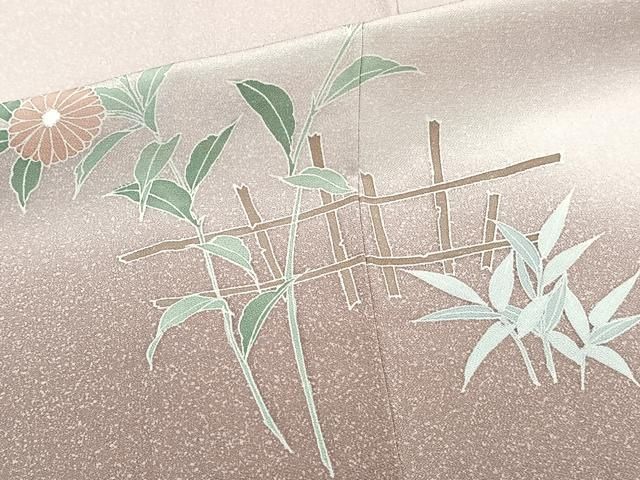 平和屋着物□訪問着 友禅 草花文 暈し染め 正絹 逸品 CABA5287xi