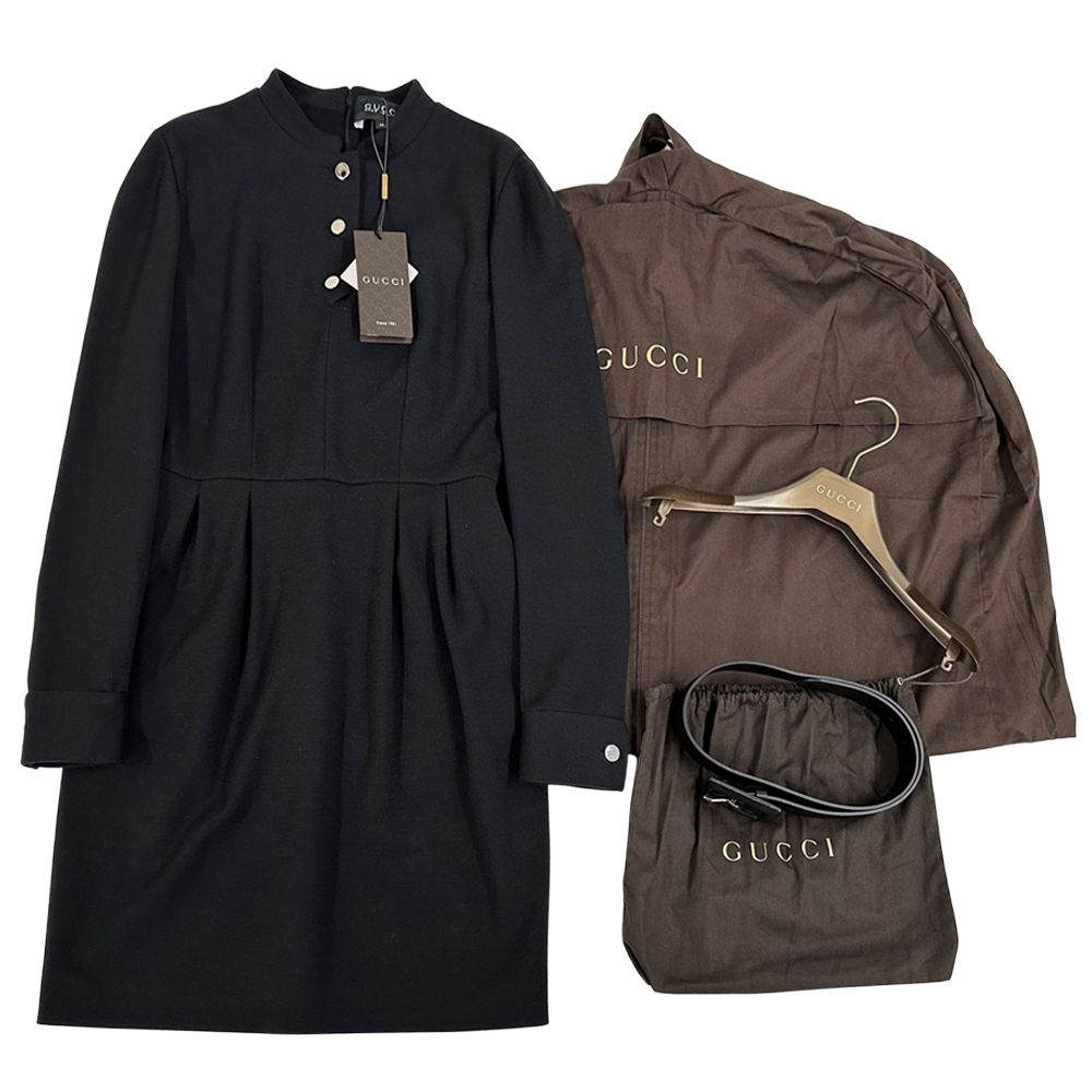 グッチ GUCCI ワンピース レディース ブランド ウール ブラック 355365