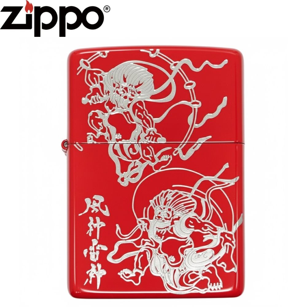 ZIPPO 2RED-風神雷神 日本 和柄 - メルカリ
