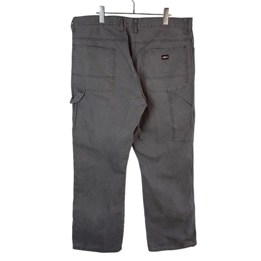 DickiesディッキーズEU202ダック地ペインターパンツカーペンターパンツワークパンツ灰色グレーウォッシュロゴタグワンポイントY2Kリアルワークウェアストリートアメカジスケーターファッションvintageヴィンテージ51031