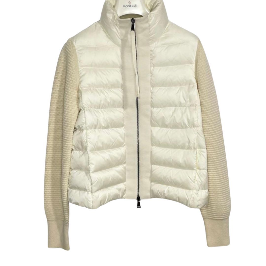 MONCLER/XS /ホワイト /レディース ダウンニット - メルカリ