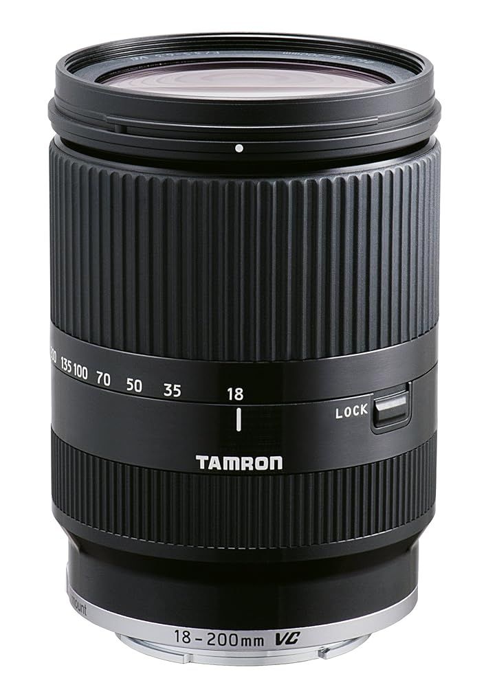TAMRON 高倍率ズームレンズ 18-200 mm F 3.5-6.3 DiIII VC ソニーEマウント用 ミラーレスカメラ NEX ブラック B 011 SE-ブラック 開封品