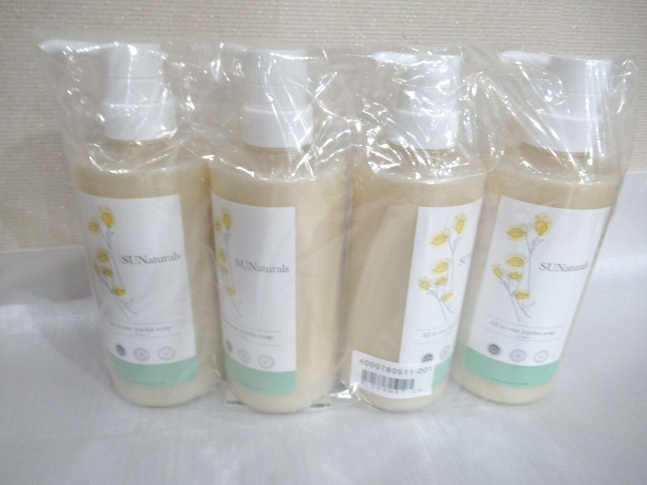 ５００ｍｌ×４本セット サンナチュラルズ オールインワンリッチソープ 500 ml フェイス＆ボディ洗浄料 洗髪料