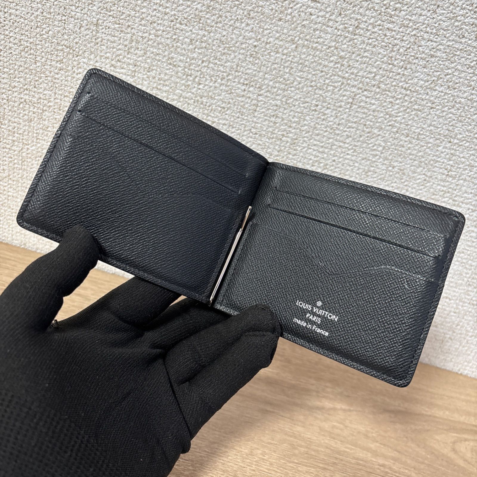 LOUIS VUITTON ルイヴィトン ダミエ グラフィット マネークリップ 二