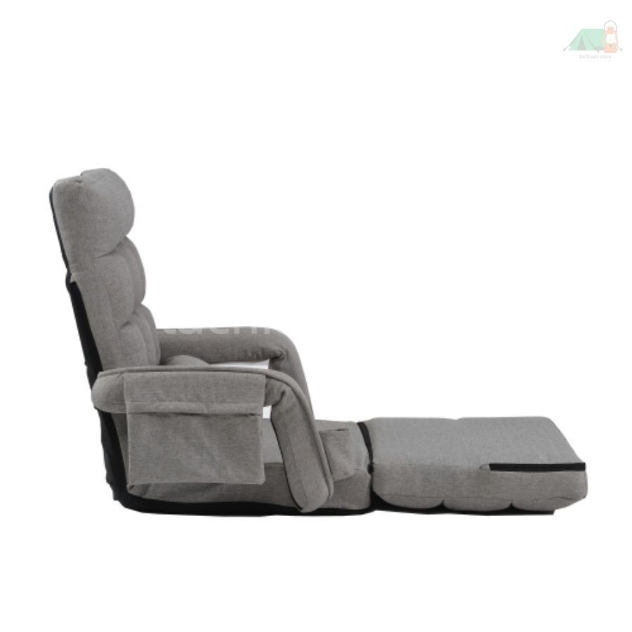 座椅子 リクライニング 14段ギア リクライニングチェアー ファブリック