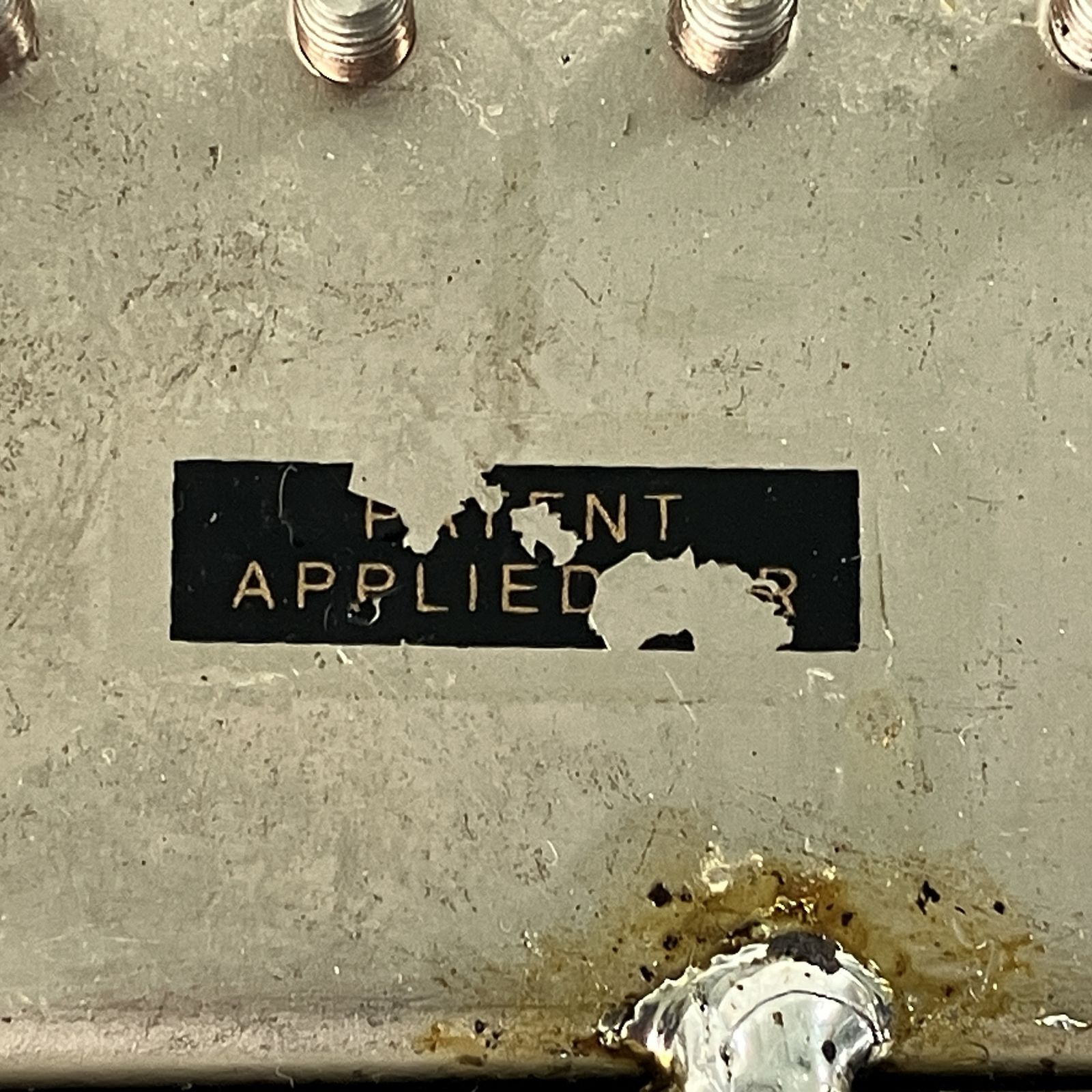 Patent Applied For ハムバッカー ピックアップ 詳細不明 ギター P A F 音響機材