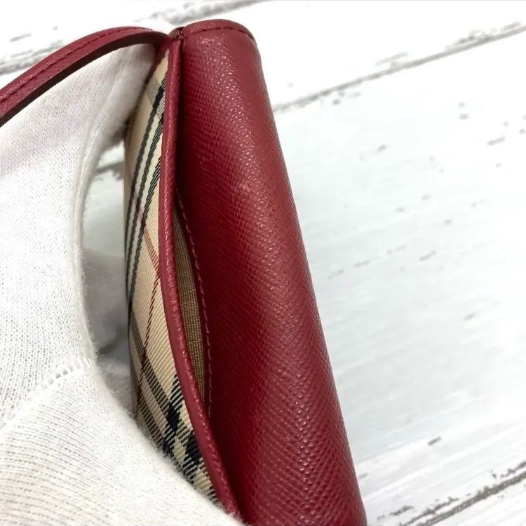 美品❣️ BURBERRY バーバリーレザー チェック柄 4連 キーケース 鍵