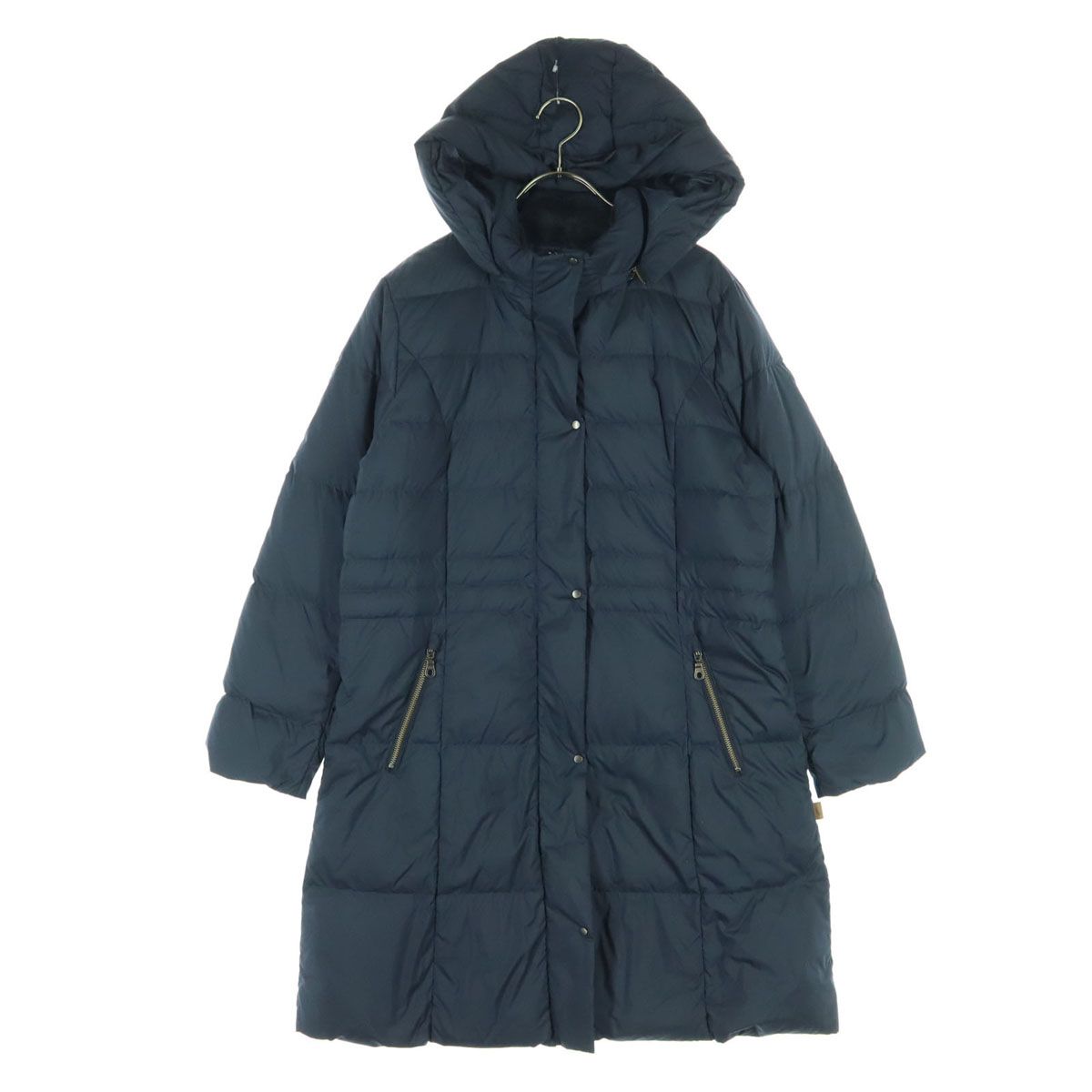 美品 CROCODILE クロコダイル 長袖 ダウンコート LL ネイビー