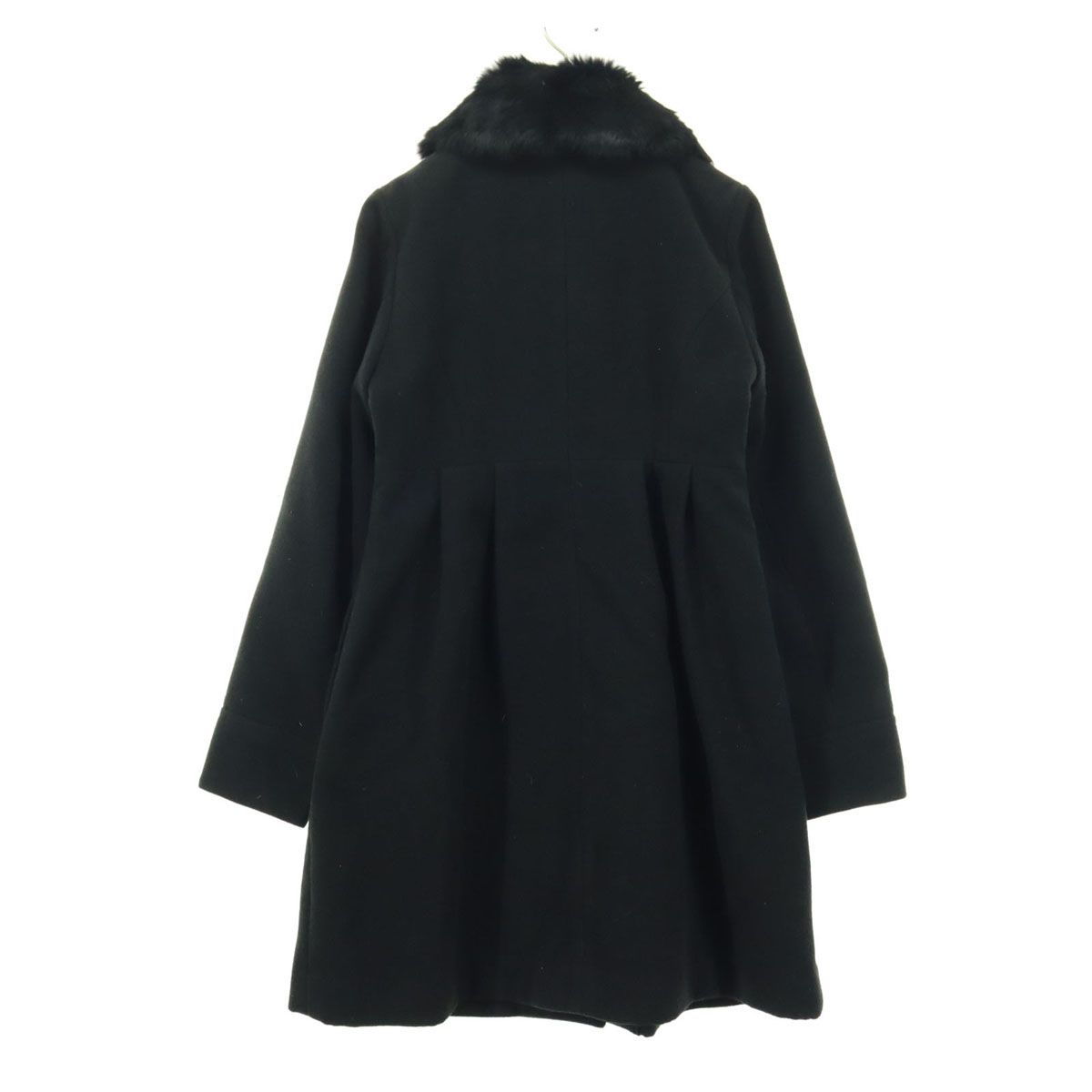 MERCURYDUO マーキュリーデュオ 長袖 ロング ファーコート F ブラック