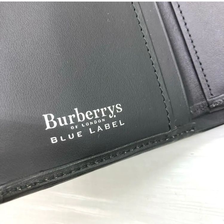 美品❣️ BURBERRY バーバリーブルレーベル がま口三つ折り財布